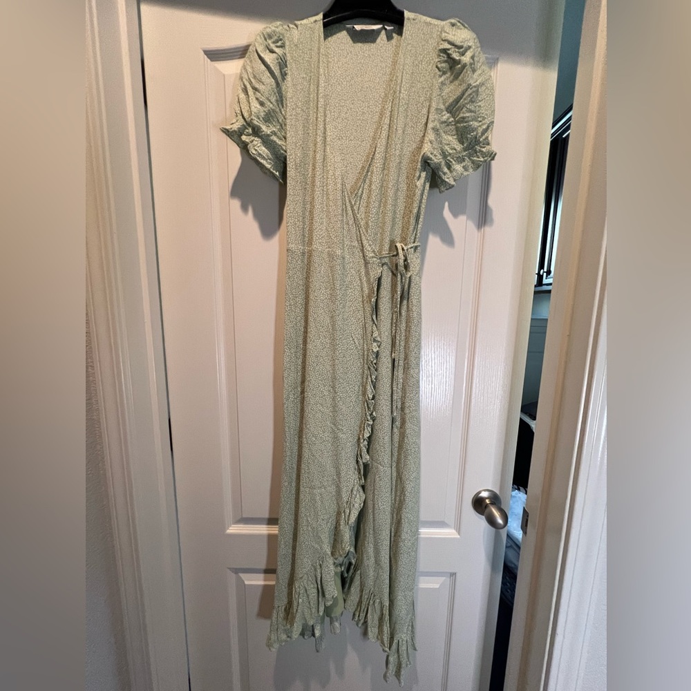 & Other Stories Floral Wrap Maxi Dress Size US 6